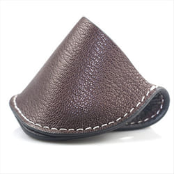 Billiards Chalk Holder Pocket Leather Chalk Holder With Clip Brown