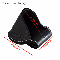 Billiards Chalk Holder Pocket Leather Chalk Holder With Clip Brown