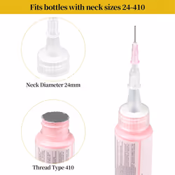 18Pack Precision Applicator Caps for 2 Ounce Acrylic Paint Bottles