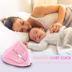 Wireless USB 2.4G for Computer Laptop Gaming Mouse Pink