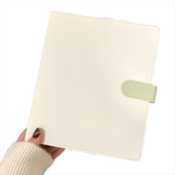 A5 Binder Photocard Holder Photo Album Cards Storage White & Green