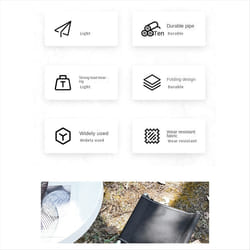 Outdoor Folding Stool Portable Stool Extra Large