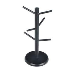 for Countertops Cup Holder with 6 Hooks Black