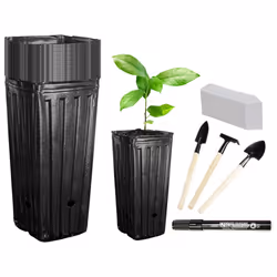 Tall Seedling Flower Plant Container Pots for Indoor Outdoor Garden