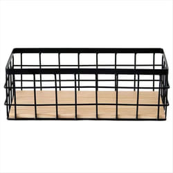 Small Metal Wire Storage Basket in Farmhouse Storage Organizer