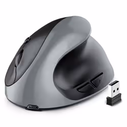 Wireless USB 2.4G for Computer Laptop Gaming Mouse Silver Gray