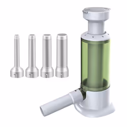 Manual sausage stuffer set with 4 filling tubes