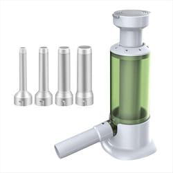 Manual sausage stuffer set with 4 filling tubes