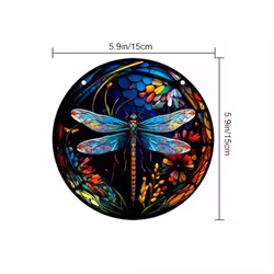 Stained Glass Dragonfly Suncatcher Beautiful Window Hanging