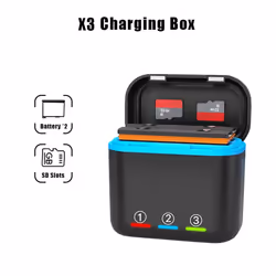 2-Channel Battery Charger with SD Card Slots Battery Charger