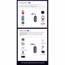 2 IN 1 Bluetooth 5.4 Receiver Transmitter Adapter