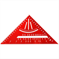 Woodworking triangle ruler special right angle ruler red