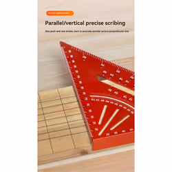 Woodworking triangle ruler special right angle ruler red