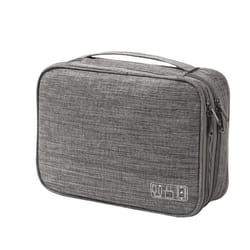 Cable Storage Bag Digital Electronics Organizer Gray
