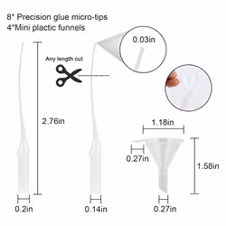 Glue Applicator Bottles,30ml 50ml 100ml Squeezable Dropper Bottles