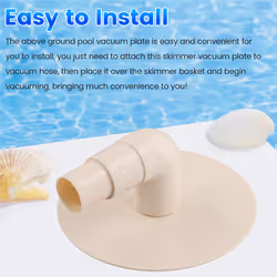 Pool Skimmer Vacuum Plate and 90 Degree Elbow Replace