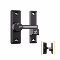 Bolt door latch, punch-free buckle, 180 degree left/right sliding
