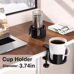 Table Cup Holder Strong Detachable Clip for Dining Room