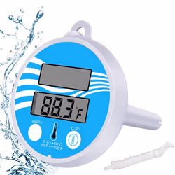 Floating pool thermometer, swimming pool thermometer