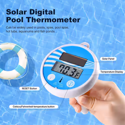 Floating pool thermometer, swimming pool thermometer