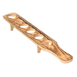 Wine Glasses Stand Wooden Drink Serving Tray