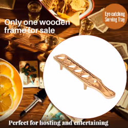 Wine Glasses Stand Wooden Drink Serving Tray