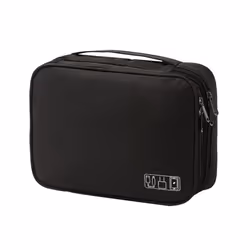 Cable Storage Bag Digital Electronics Organizer Black