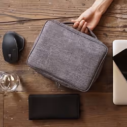 Cable Storage Bag Digital Electronics Organizer Black