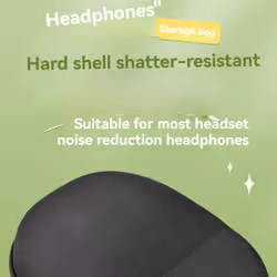 Headphone Case for Protecting Your Headphone Black Wear-