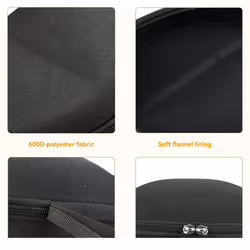 Headphone Case for Protecting Your Headphone Black Wear-