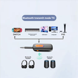 Bluetooth 5.4 Audio Transmitter and Receiver 2 In 1 Bluetooth
