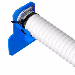 Swimming pool pipe bracket, with ropes Gray