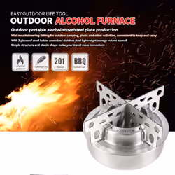 Portable Mini Alcohol Stove Crosses Stove Stand Rack Alcohol Burner A