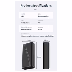 New M29 Audio Ground Isolator 5.4 Bluetooth Receiver