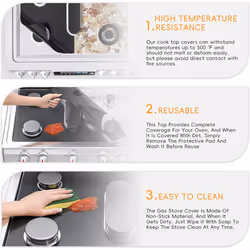 2PCS Gas Stove Burner Cover Stove Guard Stove for Kitchen Cooking