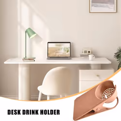 Anti-spill Cup Holder Clamp Table Side Water Cup Holder Pink