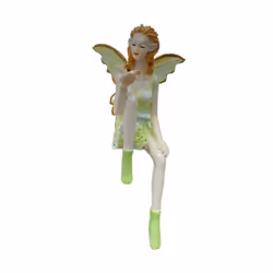Flower Fairy Cute Girl Resin Angel Ornament Home Decoration Yellow