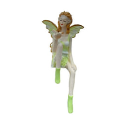 Flower Fairy Cute Girl Resin Angel Ornament Home Decoration Yellow