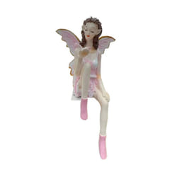 Flower Fairy Cute Girl Resin Angel Ornament Home Decoration Pink