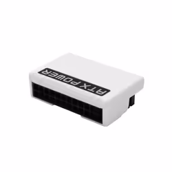ATX 24Pin to 90Degree Power Plug Adapter Mounting Accessessory White