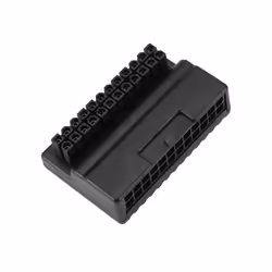 ATX 24Pin to 90Degree Power Plug Adapter Mounting Accessessory Black