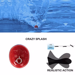 Fishing Tackle Large Mouth Wave Climbing Bait Fake Bait Type D