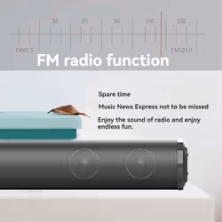 Wireless Bluetooth Sound Bar, Powerful Stereo Surround Sound,