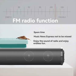 Wireless Bluetooth Sound Bar, Powerful Stereo Surround Sound,