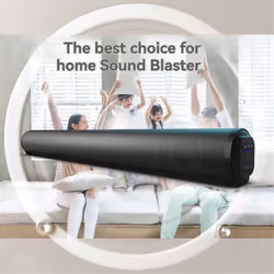Wireless Bluetooth Sound Bar, Powerful Stereo Surround Sound,