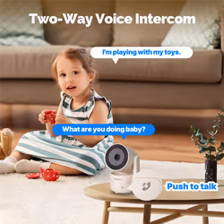 Tuya WiFi Smart Home Security Camera, Indoor Pan/Tilt 4MP HD