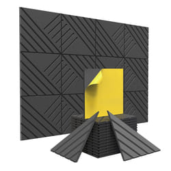12 Pack Self-Adhesive Sound Proof Foam Panels for Home,Studio,Office
