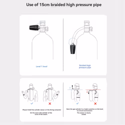 Diving High Pressure Regulator Hose 65cm