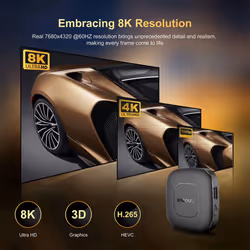 Mortal T1 TV Box ROM 2.4G&5G Wifi Home Theater Media Player 2GB&16GB