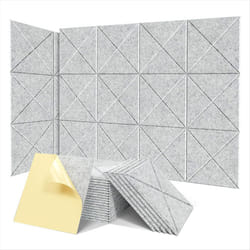 12Pack Acoustic Panels, 12x12x0.4Inch Sound Proof Foam Panels,Gray